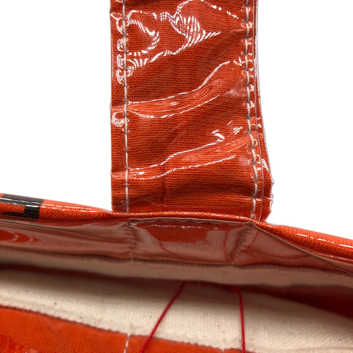 Vintage T-shirt Remake Tote T-shirt Remake Tote Bag Plastics Tote Bag unclear orange type Vintage Second Hand