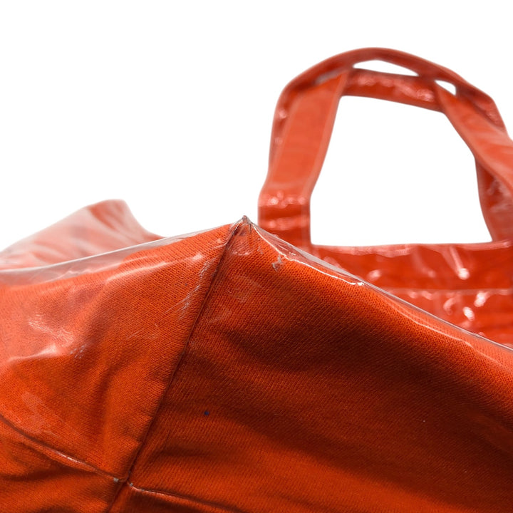 Vintage T-shirt Remake Tote T-shirt Remake Tote Bag Plastics Tote Bag unclear orange type Vintage Second Hand