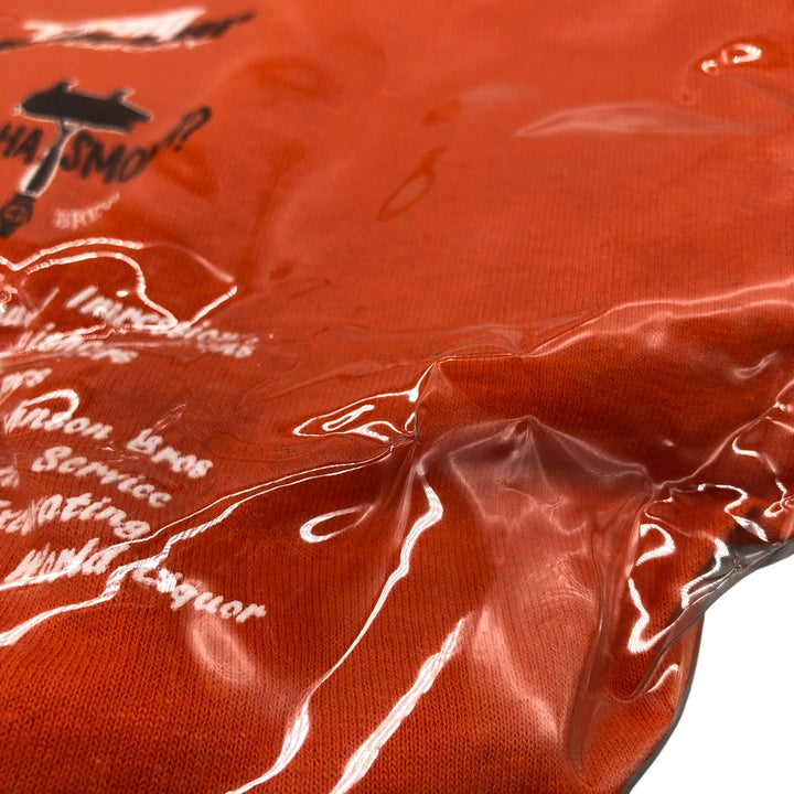 Vintage T-shirt Remake Tote T-shirt Remake Tote Bag Plastics Tote Bag unclear orange type Vintage Second Hand