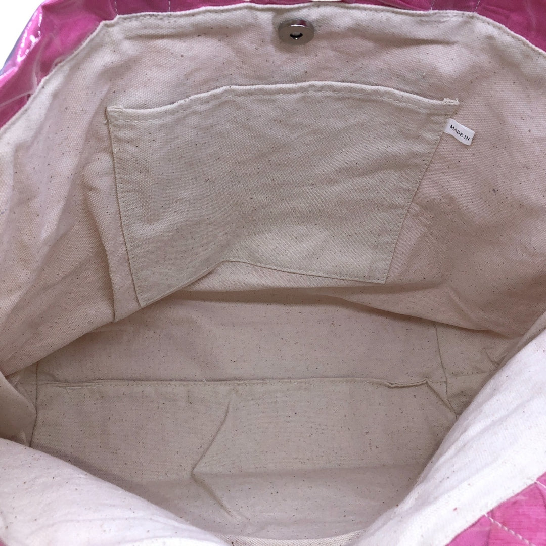 Vintage T-shirt Remake Tote T-shirt Remake Tote Bag Plastics Tote Bag unclear pink type Vintage Second Hand