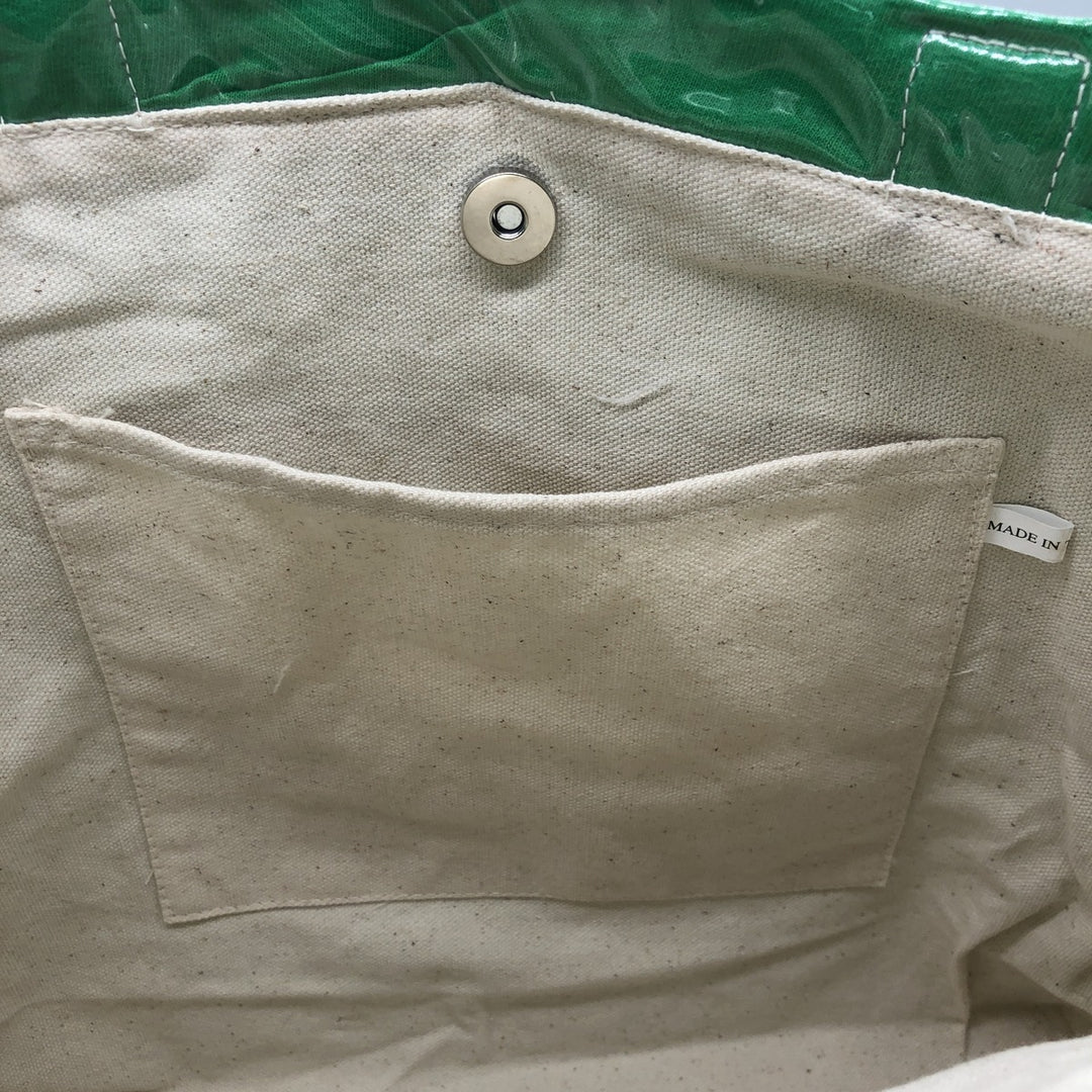 Vintage T-shirt Remake Tote T-shirt Remake Tote Bag Plastics Tote Bag unclear green type Vintage Second Hand