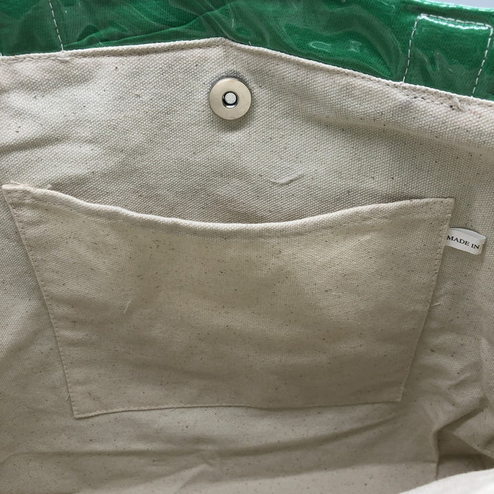 Vintage T-shirt Remake Tote T-shirt Remake Tote Bag Plastics Tote Bag unclear green type Vintage Second Hand