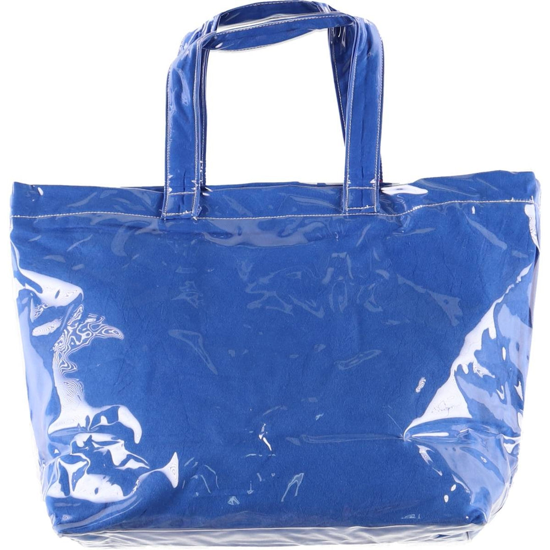 Vintage T-shirt Remake Tote T-shirt Remake Tote Bag Plastics Tote Bag unclear blue type Vintage Second Hand