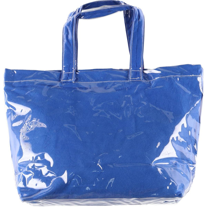 Vintage T-shirt Remake Tote T-shirt Remake Tote Bag Plastics Tote Bag unclear blue type Vintage Second Hand