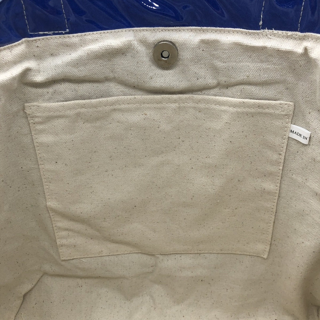 Vintage T-shirt Remake Tote T-shirt Remake Tote Bag Plastics Tote Bag unclear blue type Vintage Second Hand