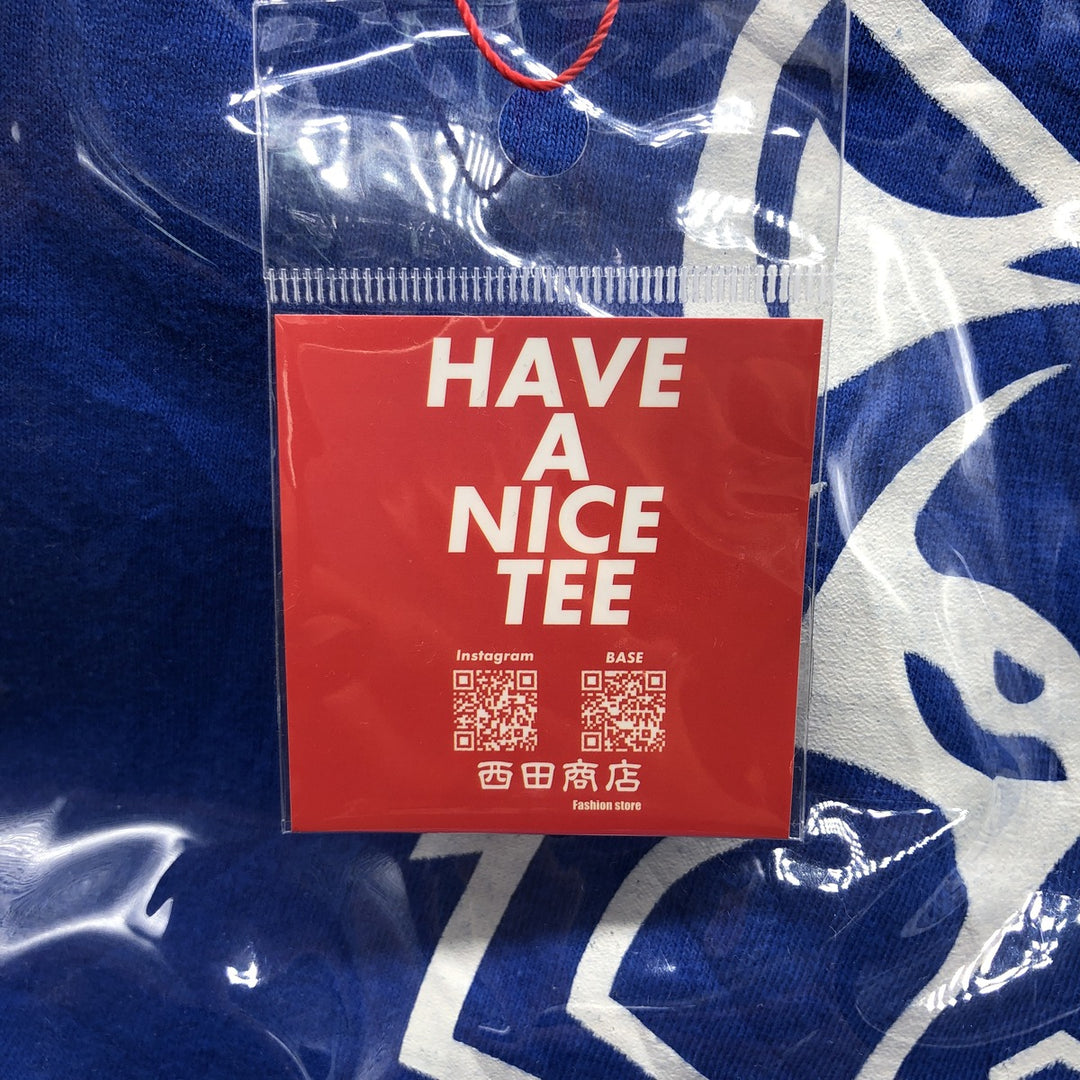 Vintage T-shirt Remake Tote T-shirt Remake Tote Bag Plastics Tote Bag unclear blue type Vintage Second Hand