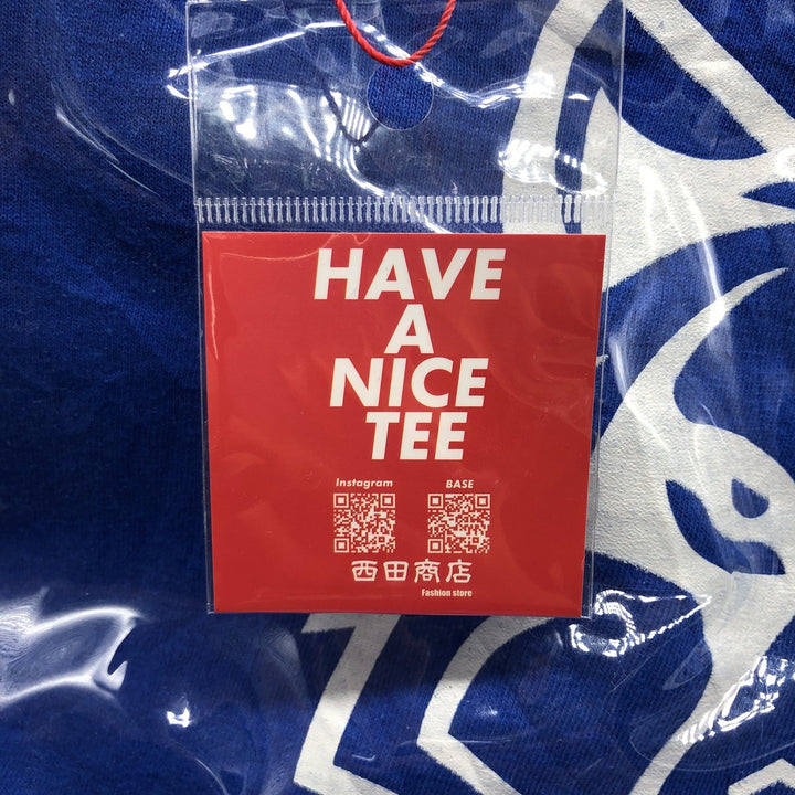 Vintage T-shirt Remake Tote T-shirt Remake Tote Bag Plastics Tote Bag unclear blue type Vintage Second Hand