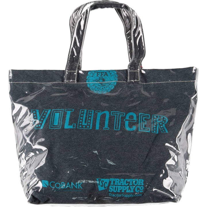 Vintage T-shirt Remake Tote T-shirt Remake Tote Bag Plastics Tote Bag unclear navy blue type Vintage Second Hand