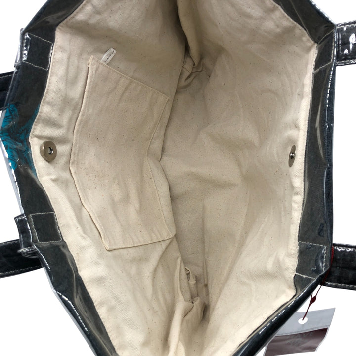 Vintage T-shirt Remake Tote T-shirt Remake Tote Bag Plastics Tote Bag unclear navy blue type Vintage Second Hand