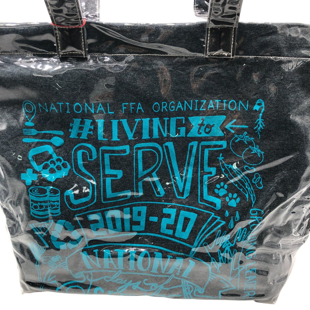 Vintage T-shirt Remake Tote T-shirt Remake Tote Bag Plastics Tote Bag unclear navy blue type Vintage Second Hand