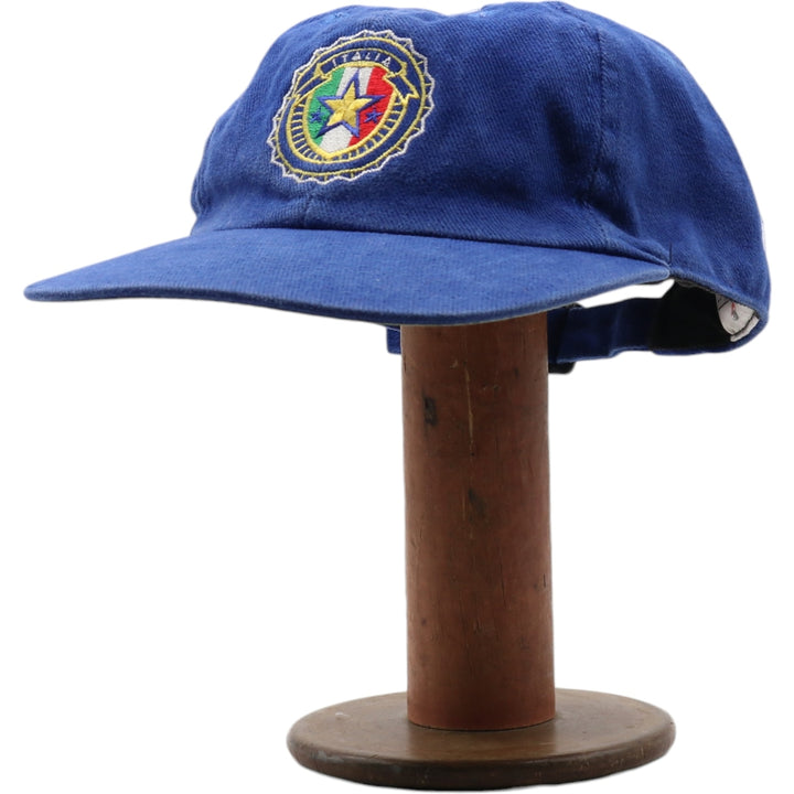 90'S Nike Italy National Team Baseball Cap Free Size Vintage cotton blue type Vintage Second Hand