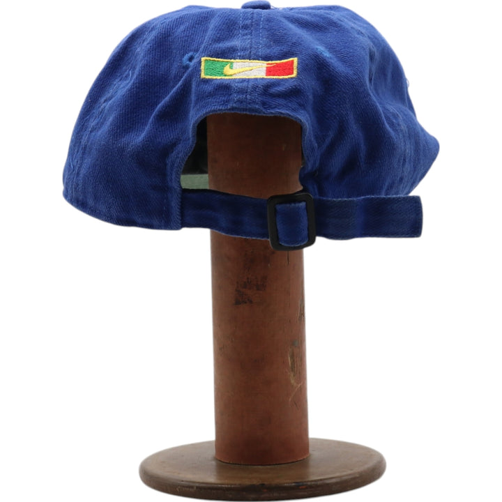 90'S Nike Italy National Team Baseball Cap Free Size Vintage cotton blue type Vintage Second Hand