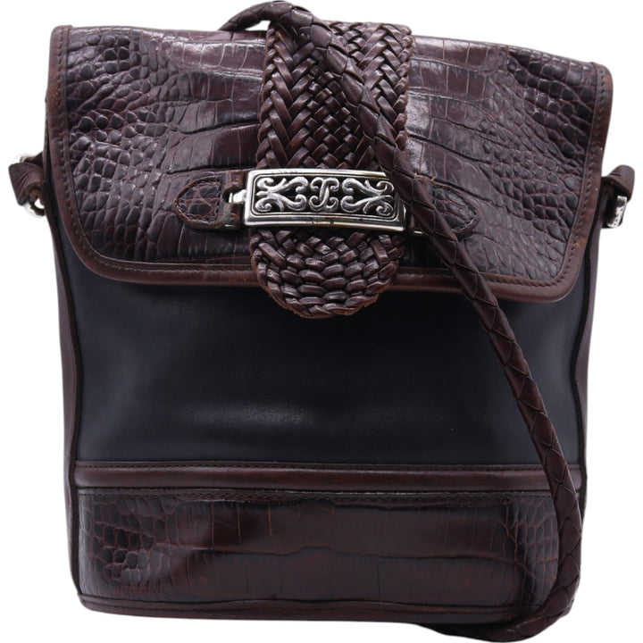 90'S Brighton Shoulder Bag Vintage genuine leather brown type Vintage Second Hand