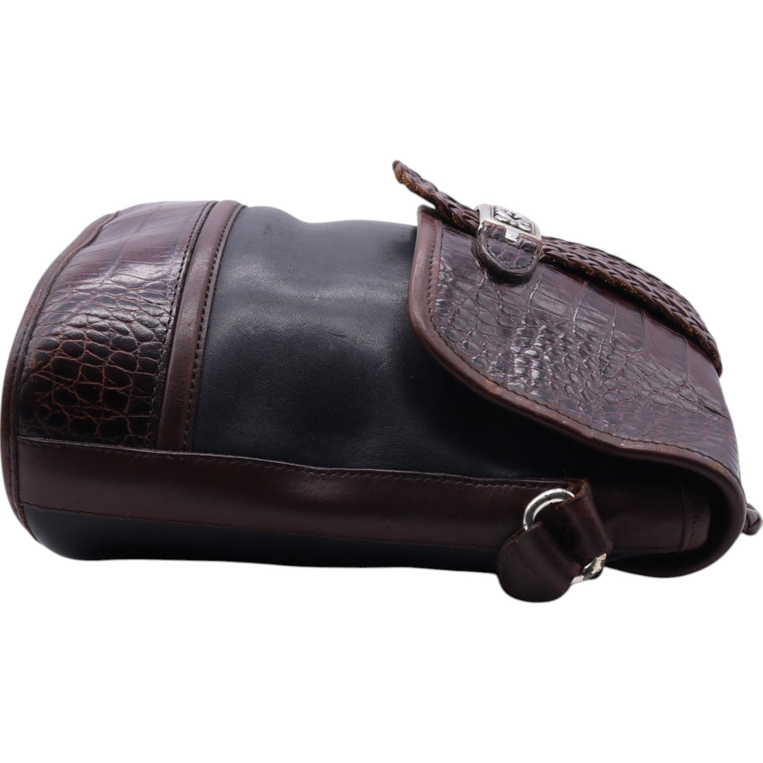 90'S Brighton Shoulder Bag Vintage genuine leather brown type Vintage Second Hand