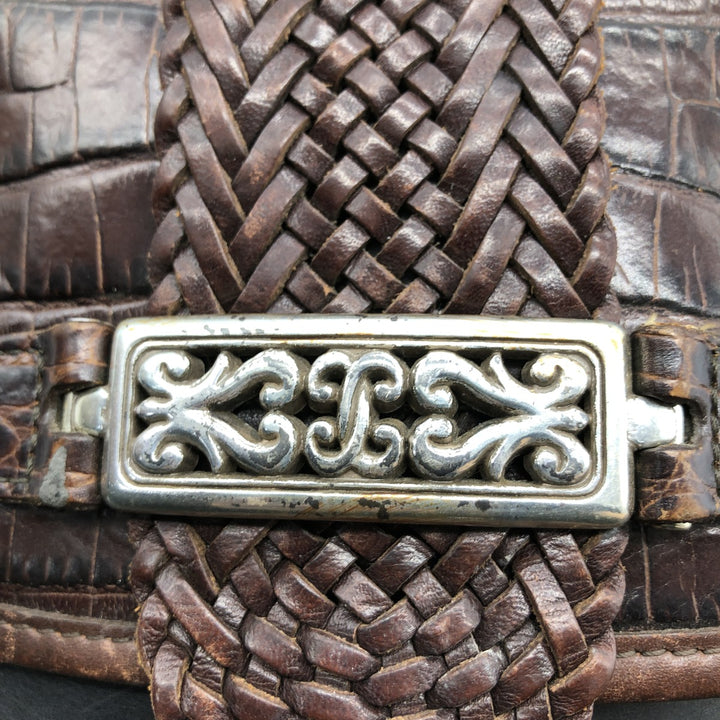 90'S Brighton Shoulder Bag Vintage genuine leather brown type Vintage Second Hand