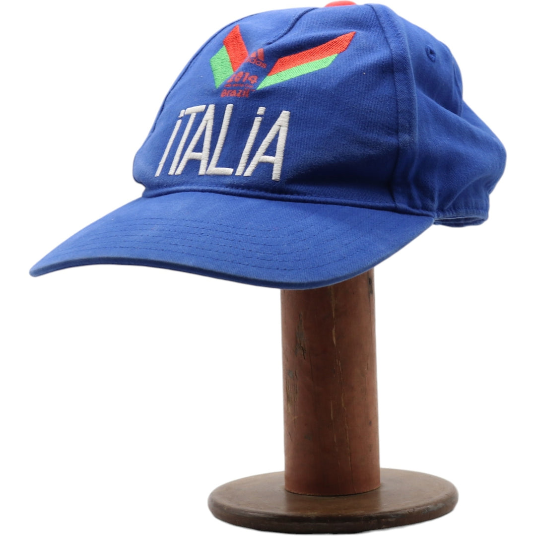 Adidas Italy 2014 FIFA World Cup Baseball Cap, Free Size, Adjustable Strap cotton blue type Vintage Second Hand