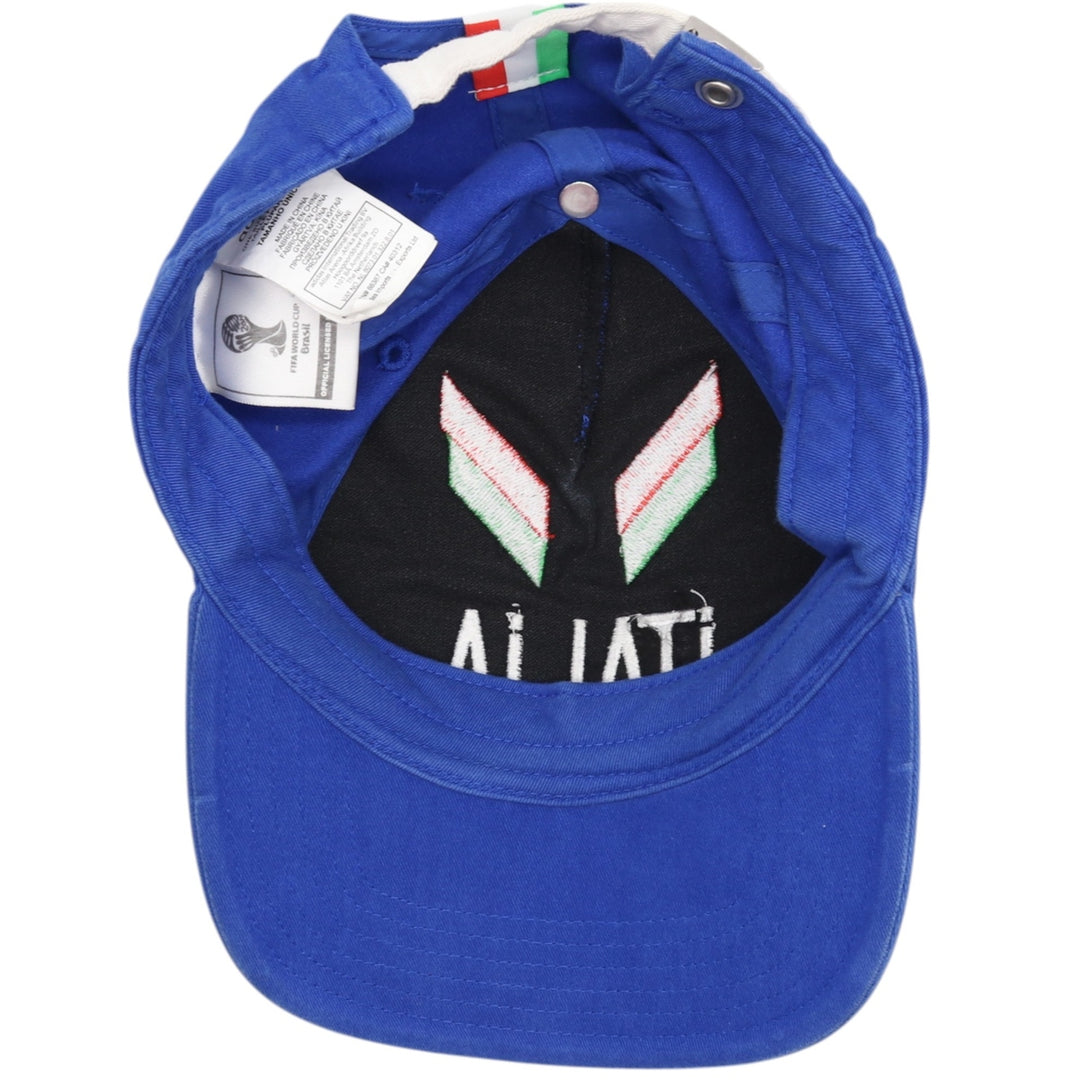 Adidas Italy 2014 FIFA World Cup Baseball Cap, Free Size, Adjustable Strap cotton blue type Vintage Second Hand