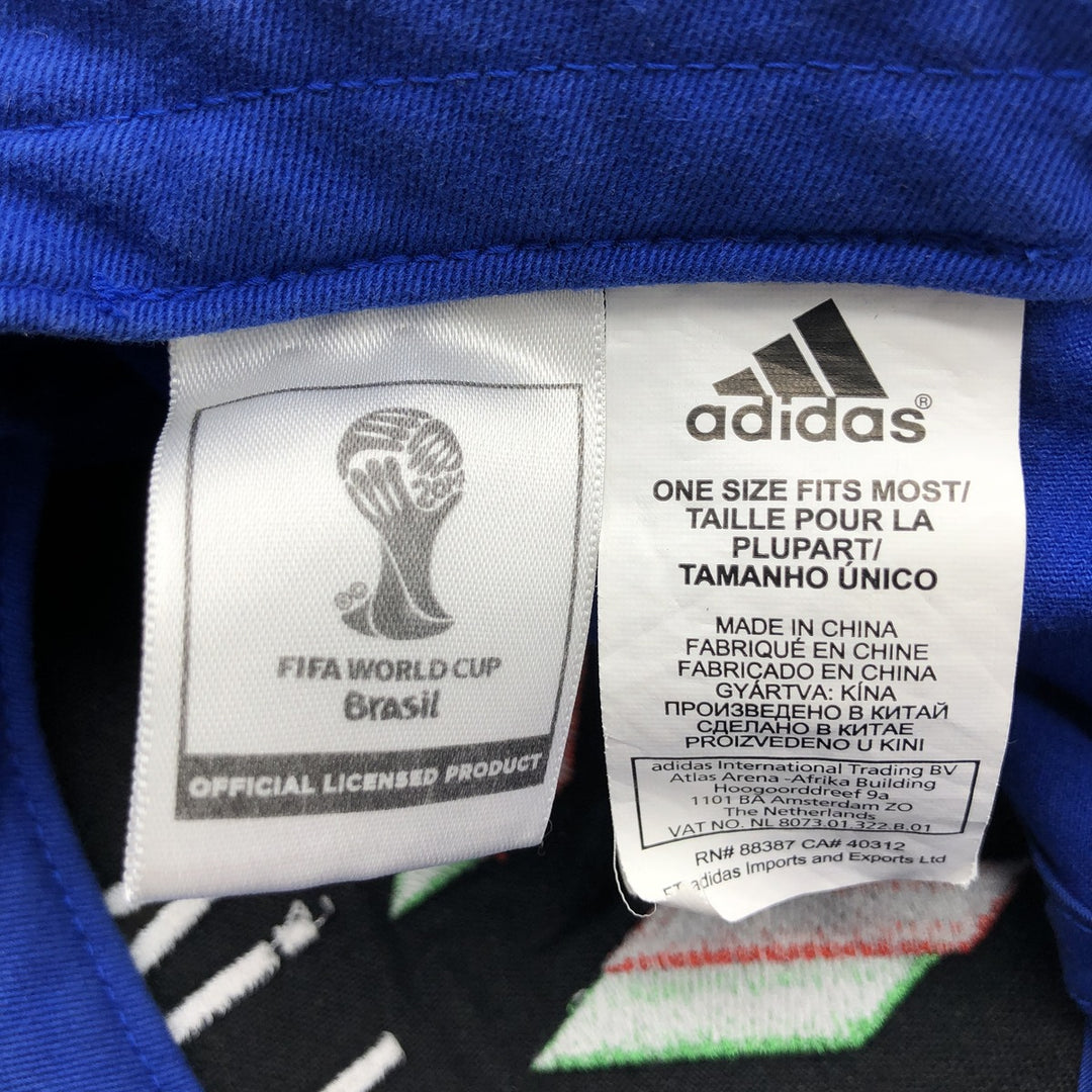 Adidas Italy 2014 FIFA World Cup Baseball Cap, Free Size, Adjustable Strap cotton blue type Vintage Second Hand
