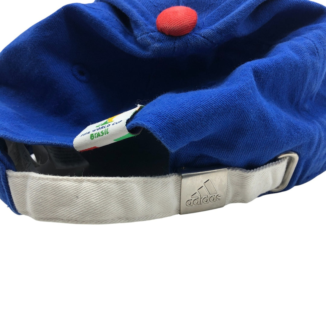 Adidas Italy 2014 FIFA World Cup Baseball Cap, Free Size, Adjustable Strap cotton blue type Vintage Second Hand
