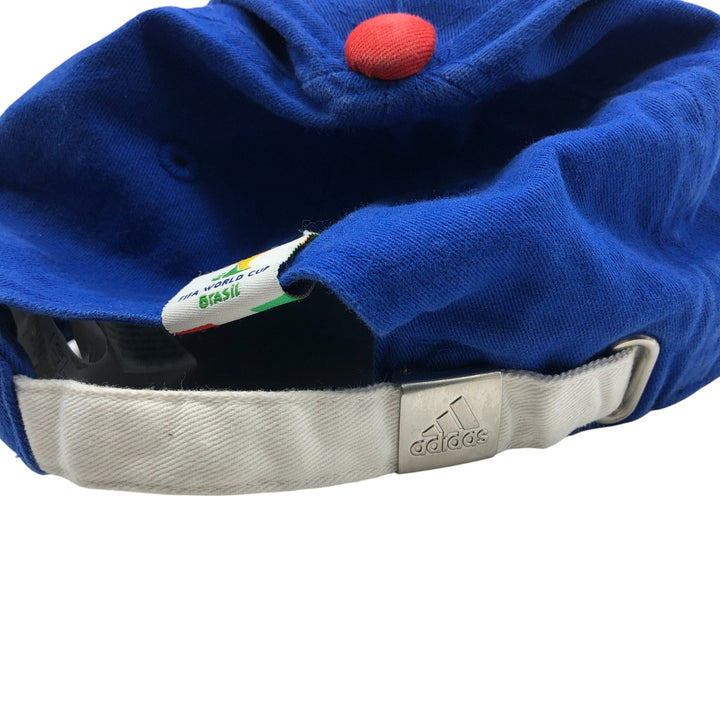 Adidas Italy 2014 FIFA World Cup Baseball Cap, Free Size, Adjustable Strap cotton blue type Vintage Second Hand