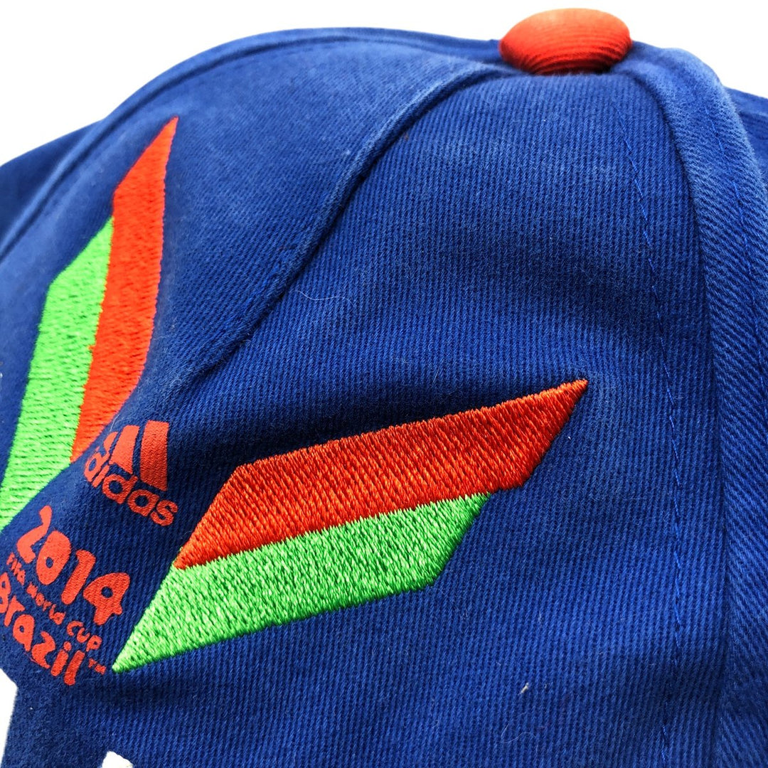 Adidas Italy 2014 FIFA World Cup Baseball Cap, Free Size, Adjustable Strap cotton blue type Vintage Second Hand