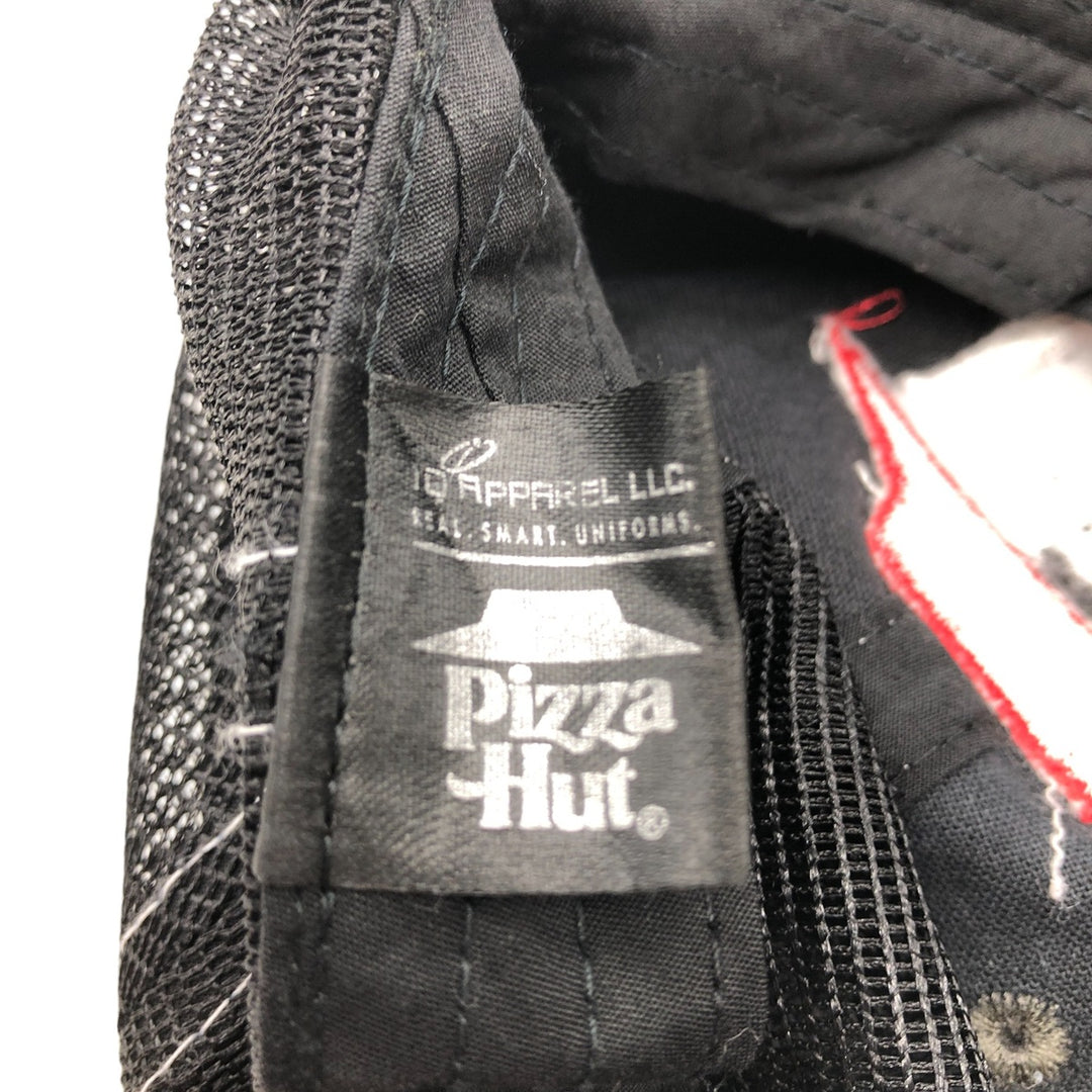 Pizza Hut Advertising Mesh Cap Free Size cotton black type Vintage Second Hand
