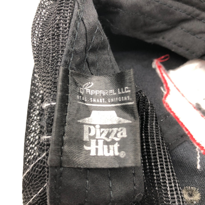 Pizza Hut Advertising Mesh Cap Free Size cotton black type Vintage Second Hand