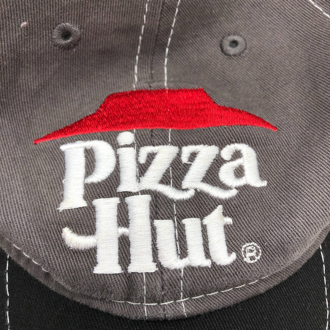 Pizza Hut Advertising Mesh Cap Free Size cotton black type Vintage Second Hand