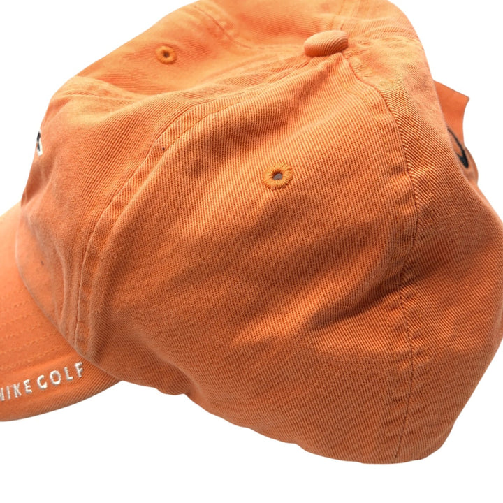 Nike Golf Baseball Cap (One Size Fits All) cotton orange type Vintage Second Hand