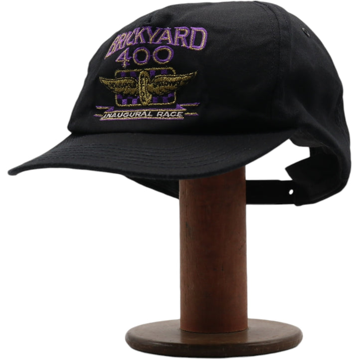 90'S IMPRIAL Indianapolis Motor Speedway BRICKYARD 400 Trucker Cap Made in USA Vintage unknown black type Vintage Second Hand