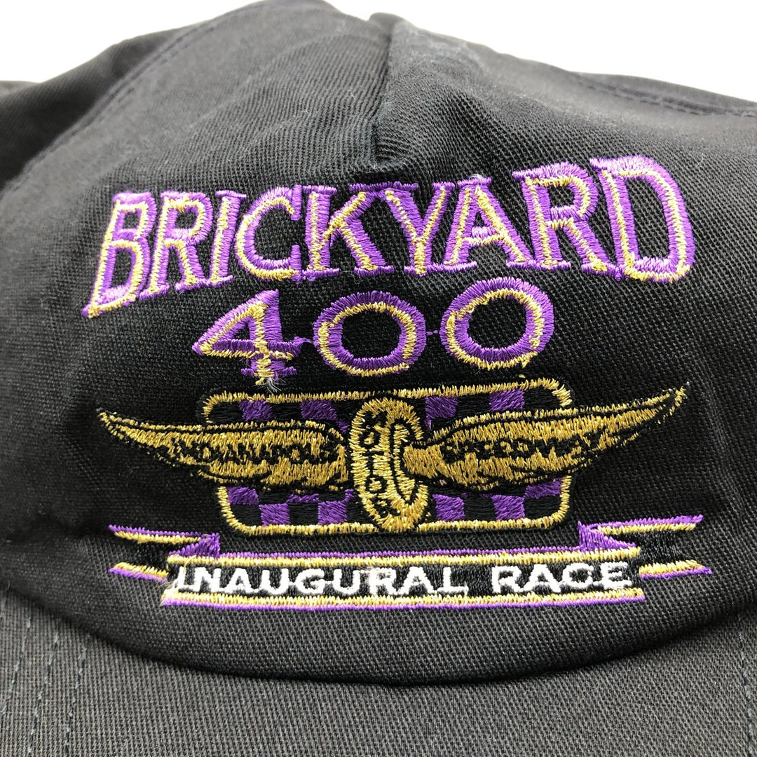 90'S IMPRIAL Indianapolis Motor Speedway BRICKYARD 400 Trucker Cap Made in USA Vintage unknown black type Vintage Second Hand
