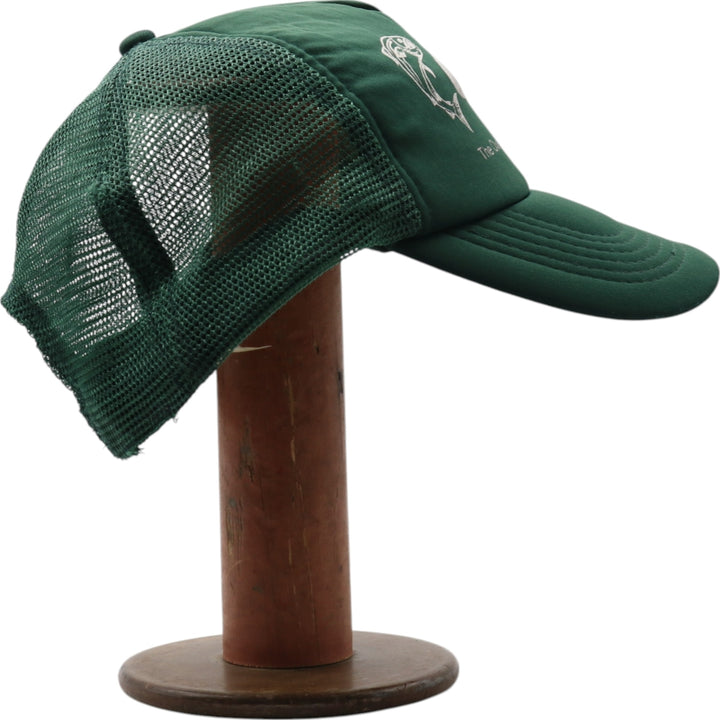 G3 BOATS logo print mesh cap, one size fits all unclear green type Vintage Second Hand