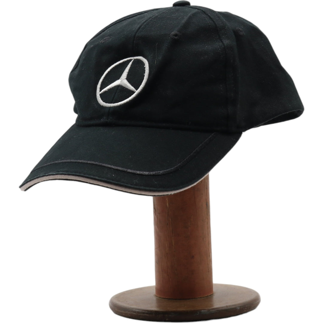 MERCEDES BENZ Mercedes-Benz Advertising Baseball Cap Free Size cotton black type Vintage Second Hand