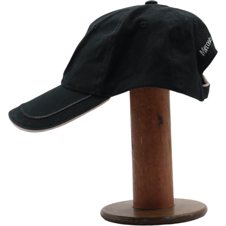 MERCEDES BENZ Mercedes-Benz Advertising Baseball Cap Free Size cotton black type Vintage Second Hand
