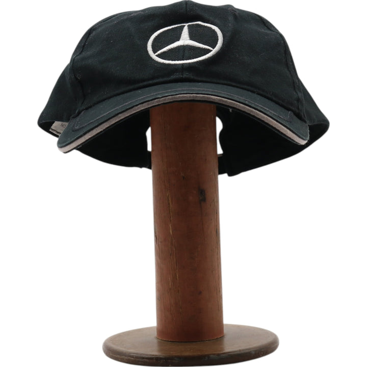 MERCEDES BENZ Mercedes-Benz Advertising Baseball Cap Free Size cotton black type Vintage Second Hand