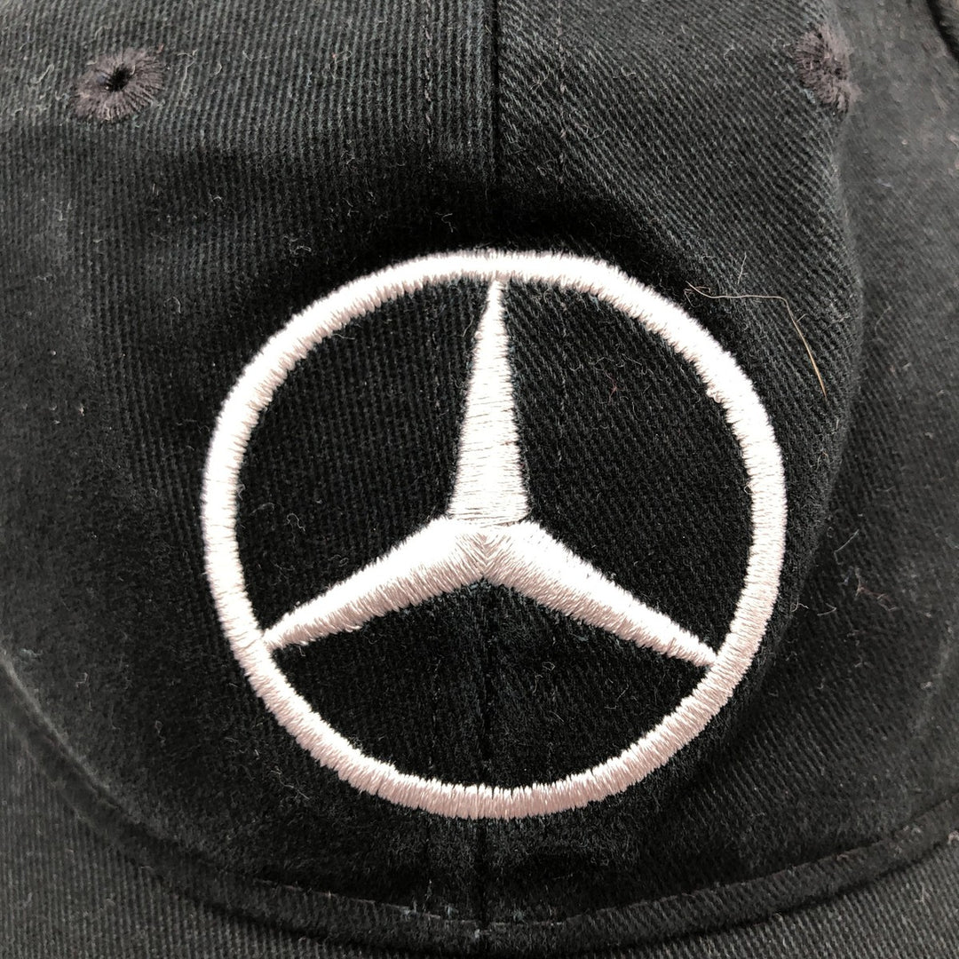 MERCEDES BENZ Mercedes-Benz Advertising Baseball Cap Free Size cotton black type Vintage Second Hand