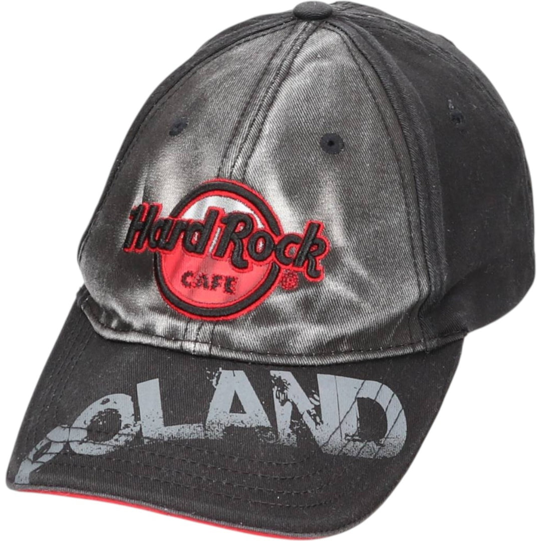 90'S Hard Rock Baseball Cap, Free Size, Vintage cotton black type Vintage Second Hand
