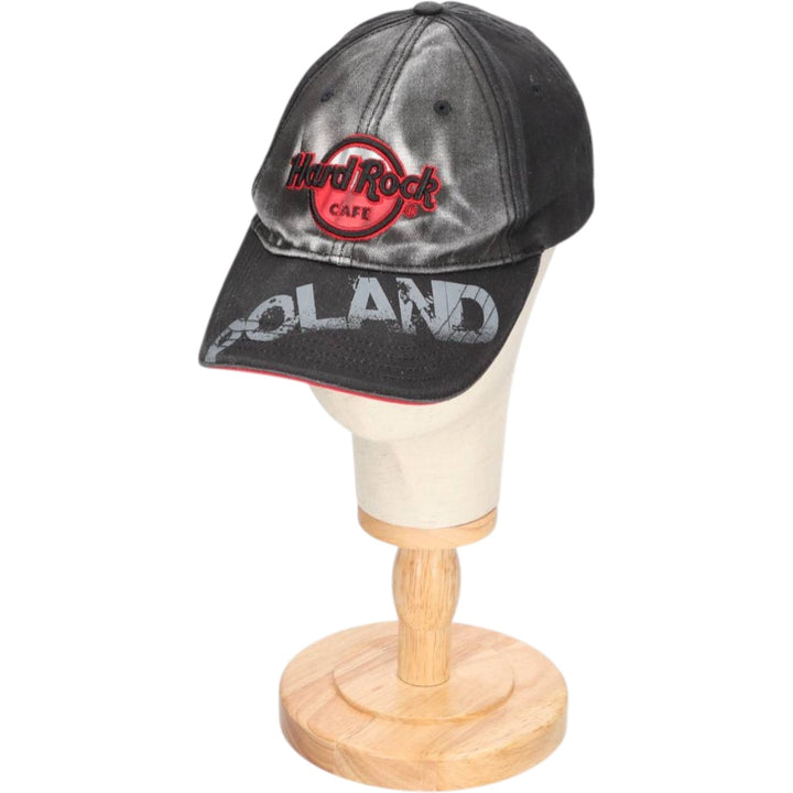 90'S Hard Rock Baseball Cap, Free Size, Vintage cotton black type Vintage Second Hand