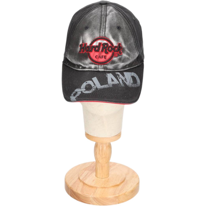 90'S Hard Rock Baseball Cap, Free Size, Vintage cotton black type Vintage Second Hand