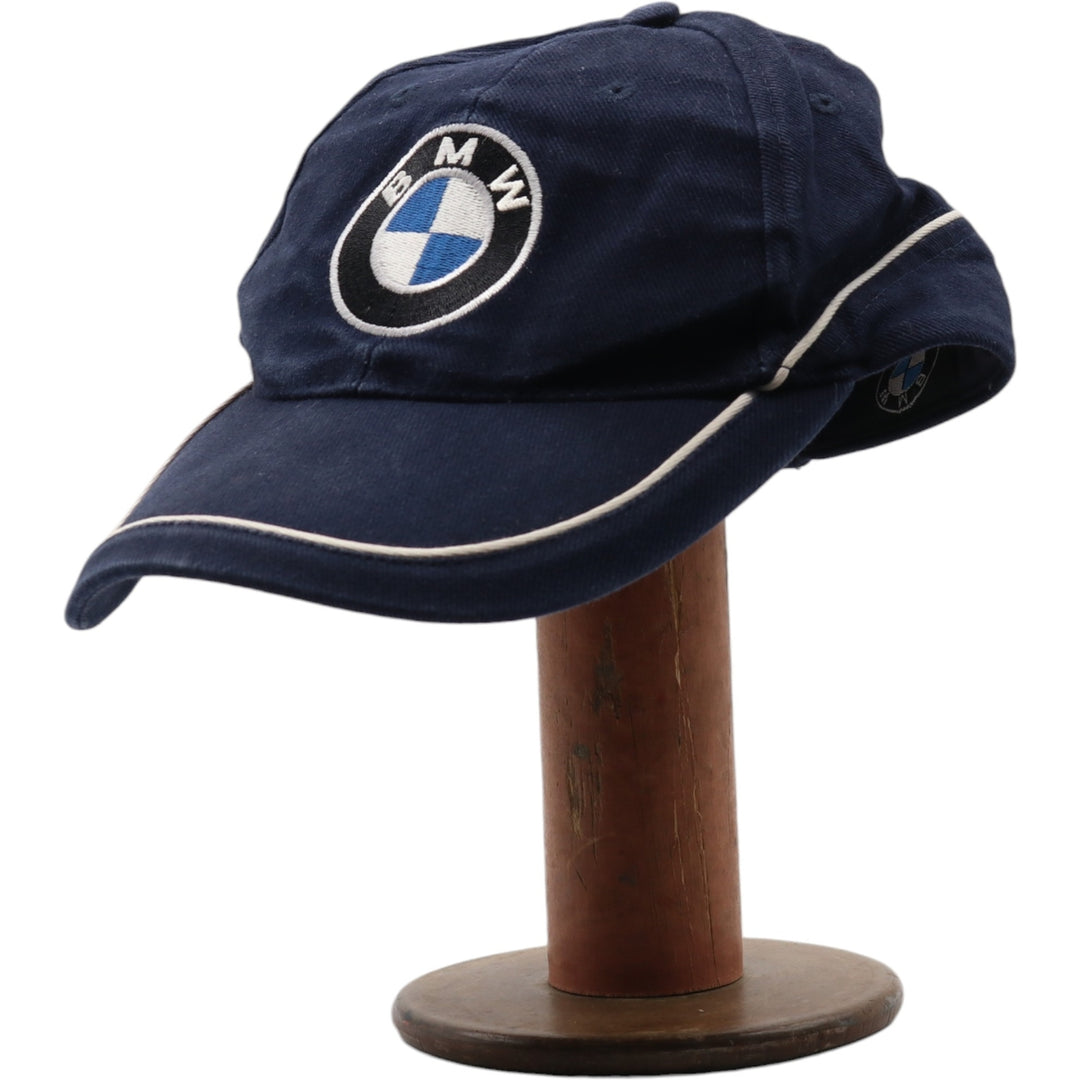 BMW Advertising Baseball Cap Free Size unknown navy blue type Vintage Second Hand