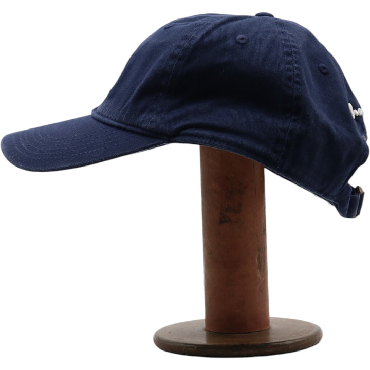 Champion Baseball Cap Free Size cotton navy blue type Vintage Second Hand
