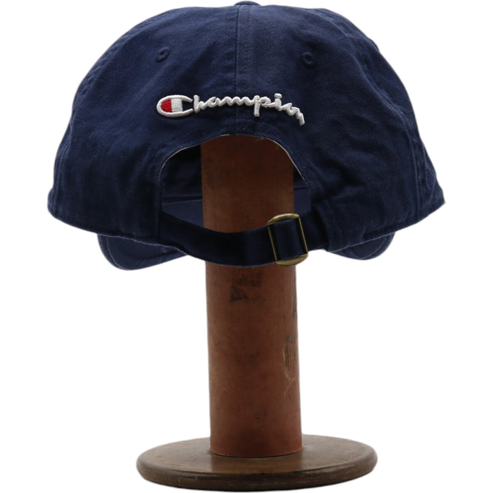 Champion Baseball Cap Free Size cotton navy blue type Vintage Second Hand