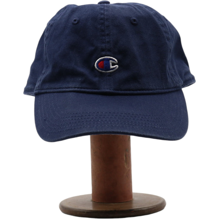 Champion Baseball Cap Free Size cotton navy blue type Vintage Second Hand
