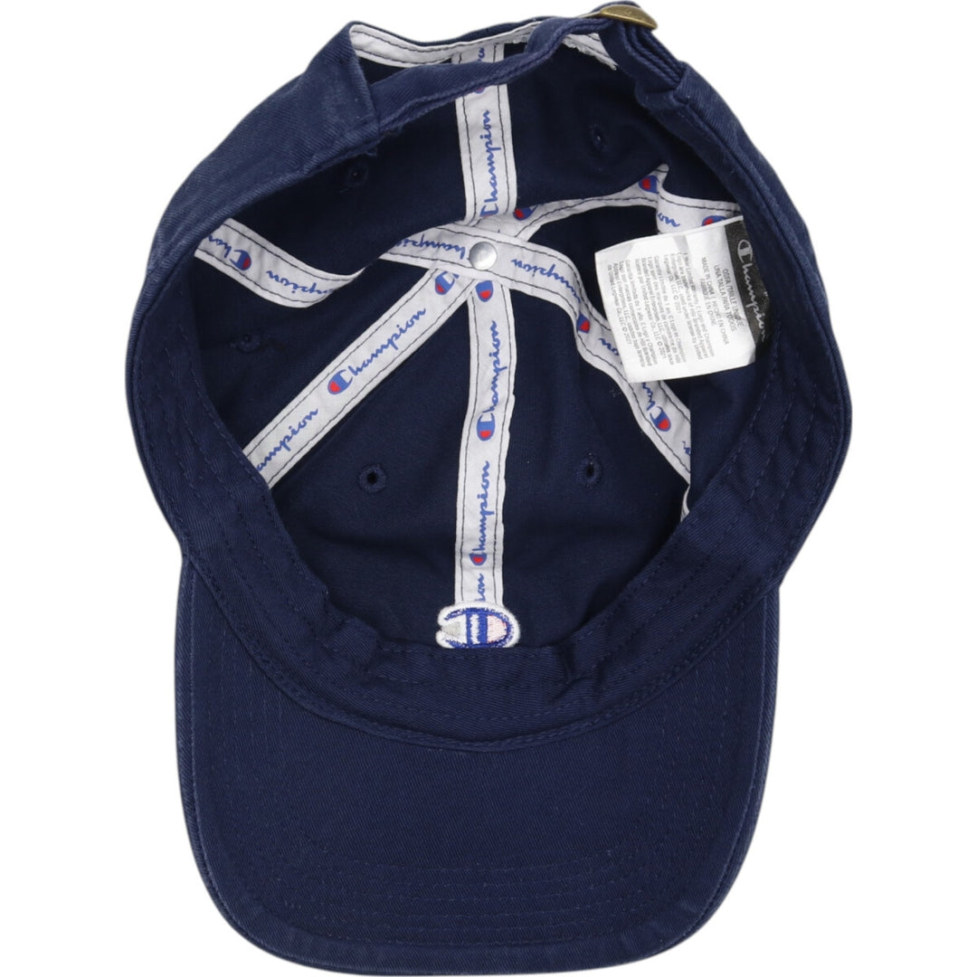 Champion Baseball Cap Free Size cotton navy blue type Vintage Second Hand