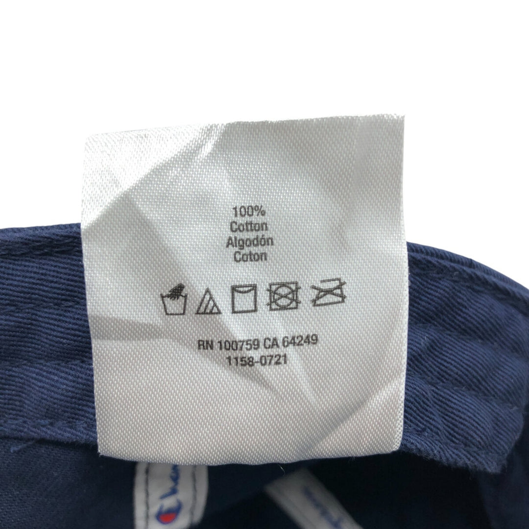 Champion Baseball Cap Free Size cotton navy blue type Vintage Second Hand