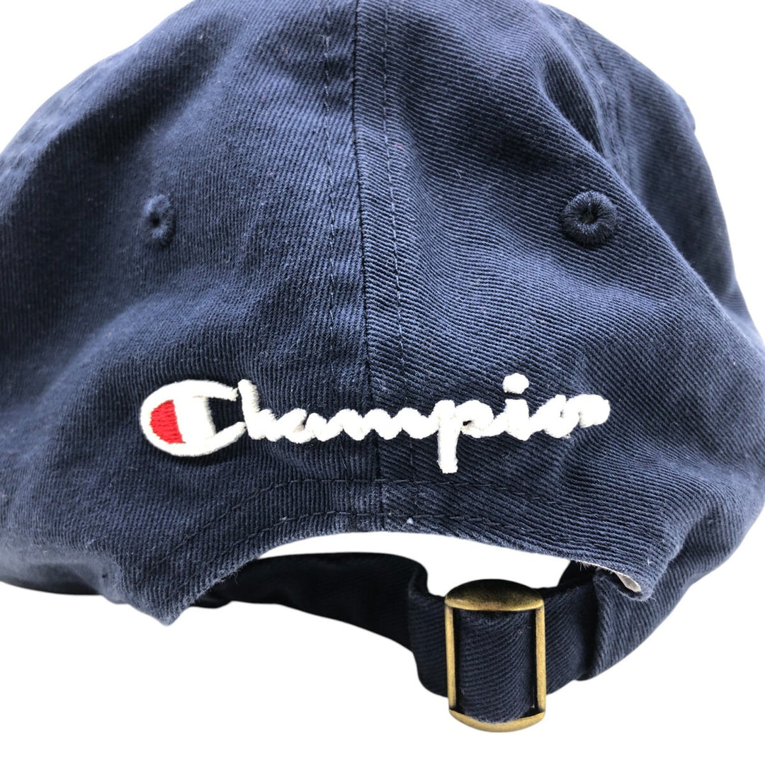 Champion Baseball Cap Free Size cotton navy blue type Vintage Second Hand