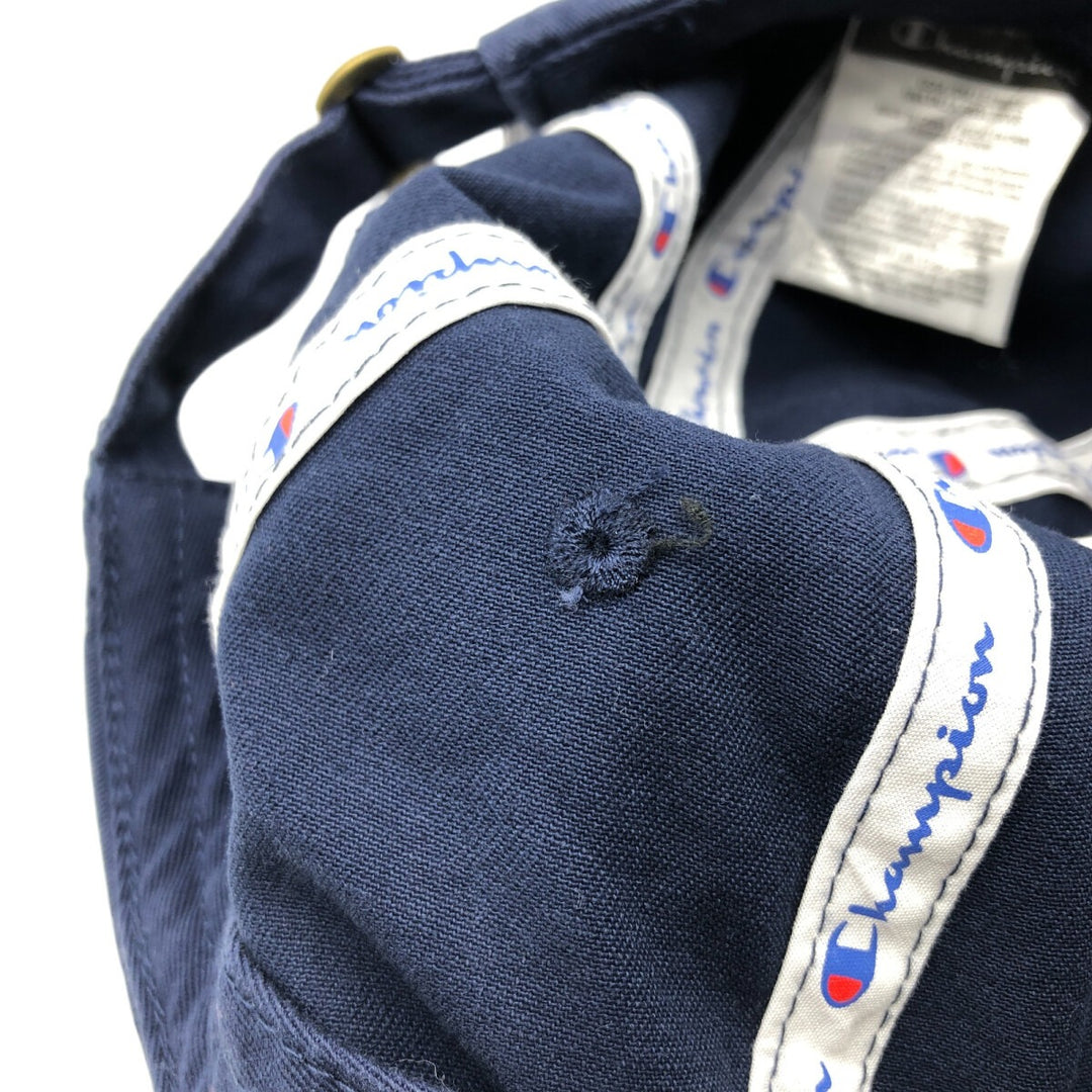 Champion Baseball Cap Free Size cotton navy blue type Vintage Second Hand