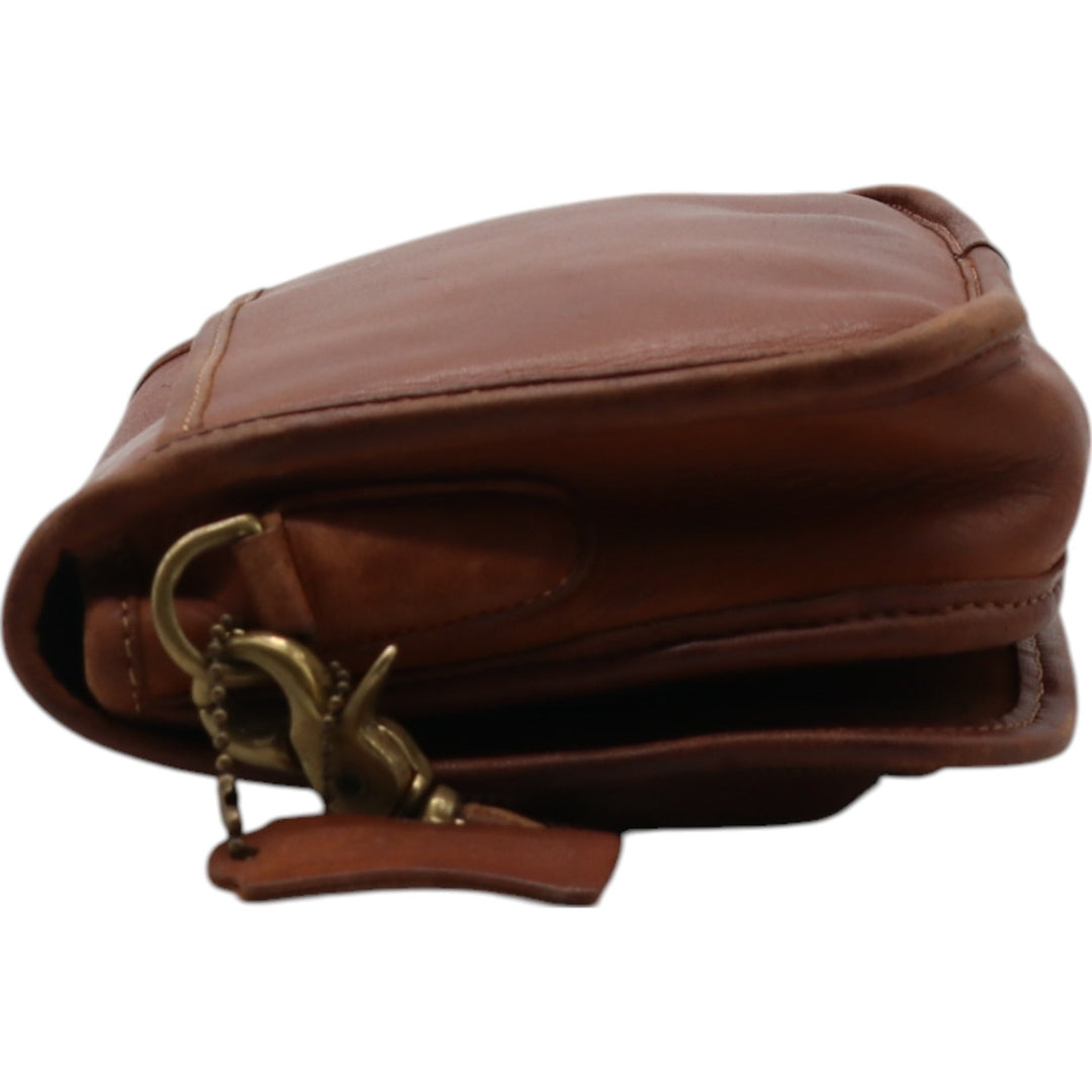 Vintage 1980'S Coach Old Coach Turnlock Shoulder Bag, Made in USA genuine leather brown type Vintage Second Hand
