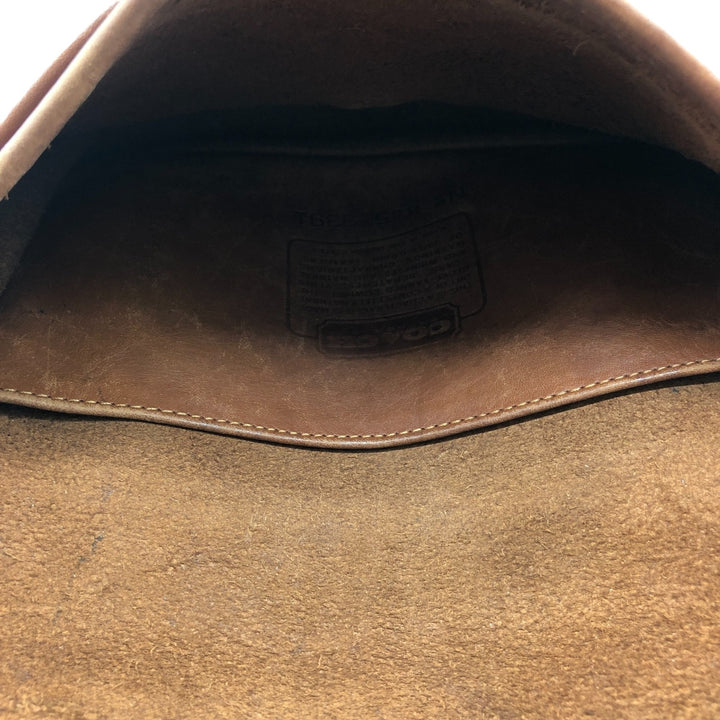 Vintage 1980'S Coach Old Coach Turnlock Shoulder Bag, Made in USA genuine leather brown type Vintage Second Hand