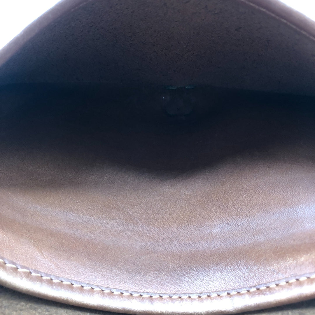 Vintage 1980'S Coach Old Coach Turnlock Shoulder Bag, Made in USA genuine leather brown type Vintage Second Hand